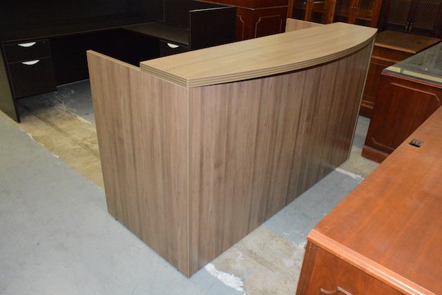 Reception Desk Made from Cherry Wood for A Classic Aesthetic