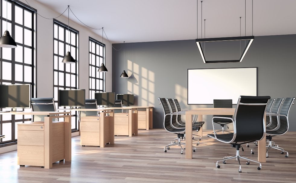 High-quality used desk and chair office set up in Houston, TX